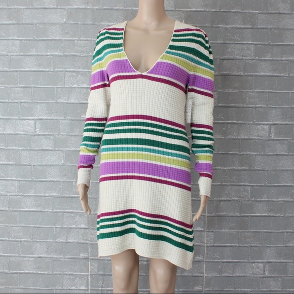 Free People Gidget Striped Knit Sweater Dress - Picture 5 of 8